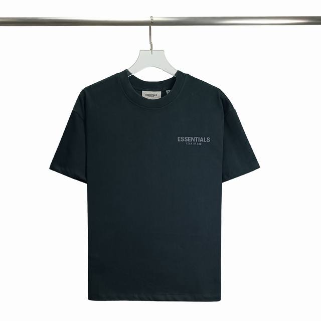 顶级版本Fear Of God Fog Essentials 3 反光 新款胸前小标反光纯棉男女情侣明星同款短袖 高品面料采用高端双纱爽滑棉 丝滑柔顺 不变形