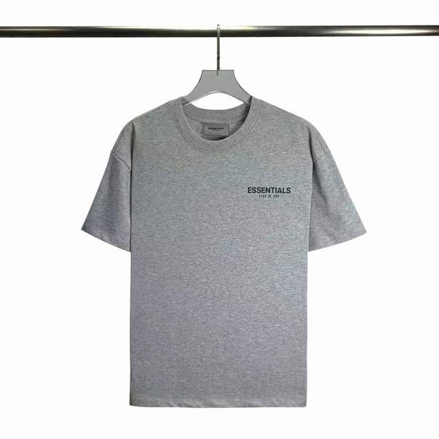 顶级版本Fear Of God Fog Essentials 3 反光 新款胸前小标反光纯棉男女情侣明星同款短袖 高品面料采用高端双纱爽滑棉 丝滑柔顺 不变形