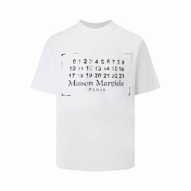 款号 M004# 批 Maiso Margiela 字母Logo短袖印花T恤系列爆款 男女同款#2025款 官网购入,保证原汁原味 原版定制 顶级版本 康俪印花