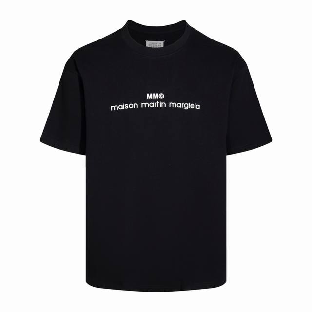 款号M137# Maiso Margiela 吉拉风格平替款M6简约数字标签Logo短袖T恤男女同款# 官网购入,保证原汁原味 原版定制 顶级版本 高温下压烫,
