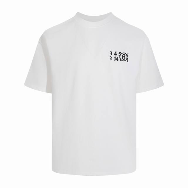 款号M235# Maiso Margiela 吉拉风格平替款M6 春季短袖刺绣T恤系列爆款 123456大圈6刺绣男女同款# 款 官网购入,保证原汁原味 原版定