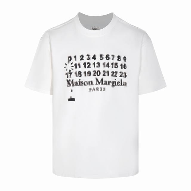 款号M233# Maiso Margiela 吉拉M6 马赛克数字短袖印花T恤系列爆款 123456789~23男女同款# 款 官网购入,保证原汁原味 原版定制