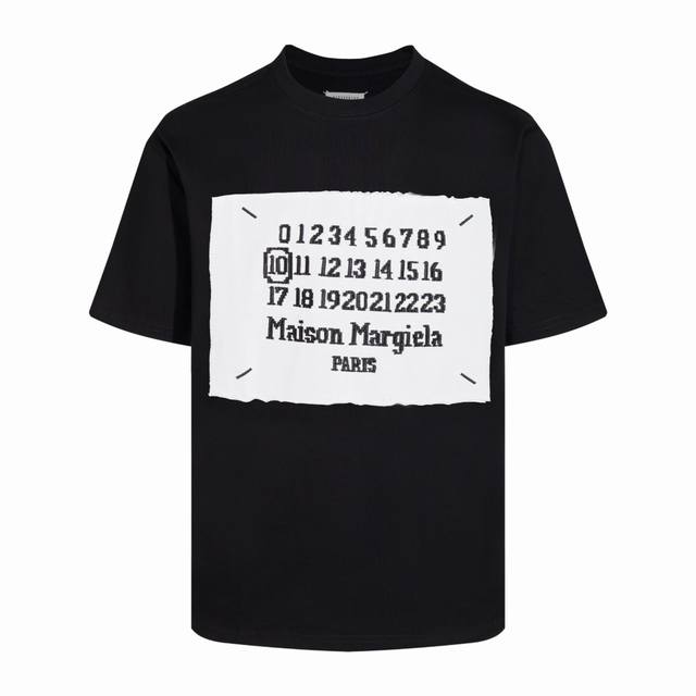 编号M123# Maiso Margiela 吉拉M6 经典贴布刺绣后数字圈10短袖T恤系列爆款 男女同款# 款 官网购入,保证原汁原味 原版定制 顶级版本 进