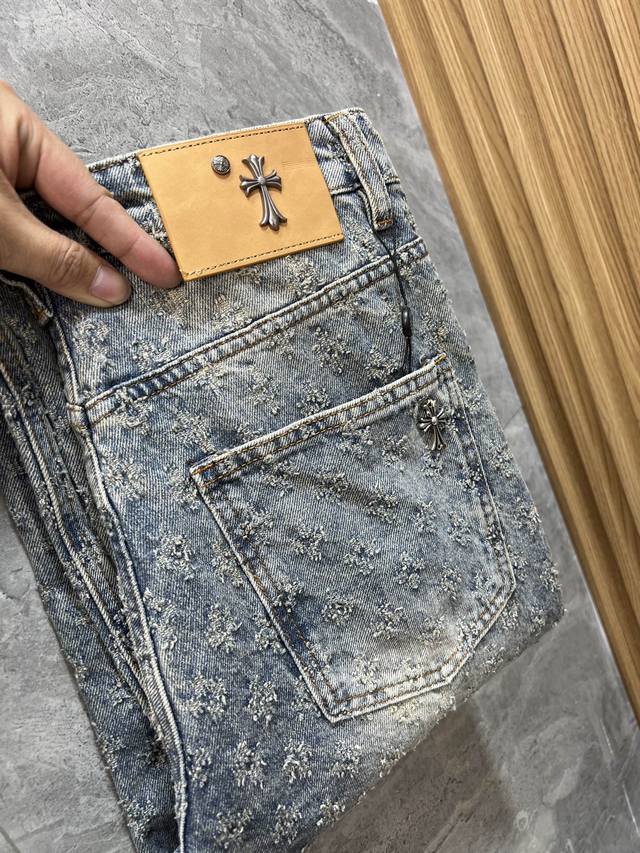 Ch 克罗心 2025春夏新品 三标齐全 阔版牛仔裤 好货不用过多介绍 看细节 专柜码数 S-3Xl 175 140上身L