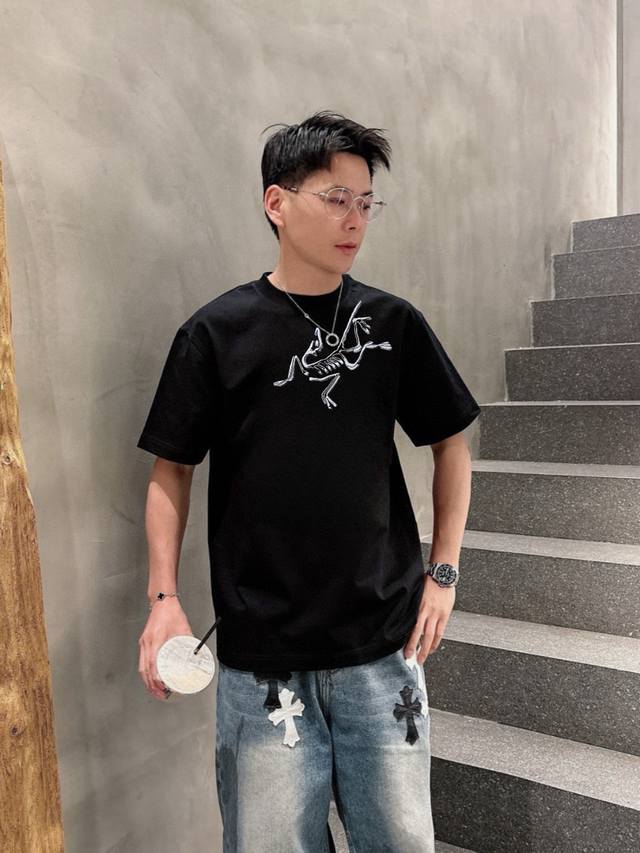 Arc 始祖鸟 2025春夏新品 三标齐全 丝光棉短袖T恤 好货不用过多介绍 看细节 专柜码数 M-Xxxl 175 140建议L