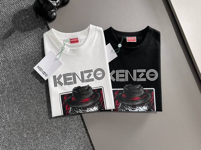 Kenzo 2025年春夏新品上新 三标齐全 冰潮棉圆领短袖T恤 好货不用过多介绍 看细节 专柜码数 M-Xxxl 175 140建议L