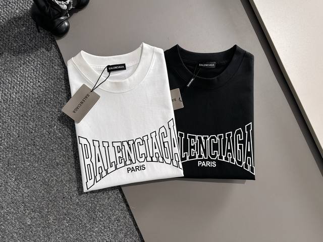 Balenciaga 巴黎世家 2025年春夏新品上新 三标齐全 冰潮棉圆领短袖T恤 好货不用过多介绍 看细节 专柜码数 M-Xxxl 175 140建议L
