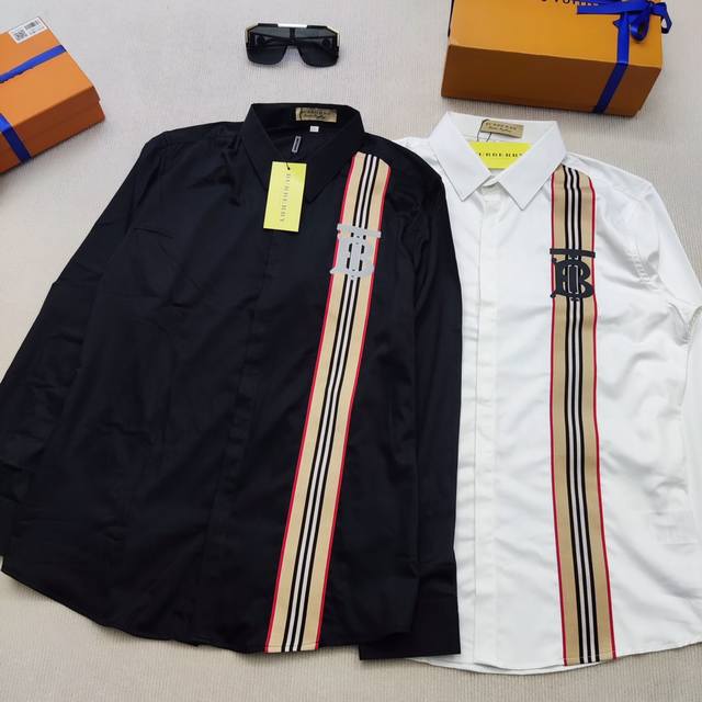 Haiyu Burberry 巴宝莉 专柜最新款男装翻领衬衫专柜原单品质官网1:1复刻原厂原标选用进口支针织定制面料极为亲肤舒适 具有透气吸汗性能 摸上去手感非