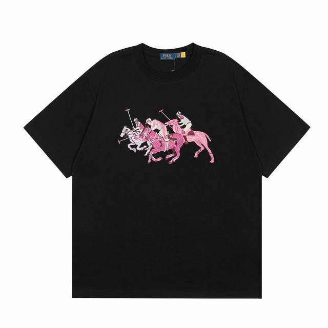 顶级品质 款号 Ds068# 全年不下架 拉夫劳伦Ralph Lauren新款重工刺绣男女同款情侣短袖 拉夫劳伦Ralph Lauren经典基础重工大刺绣百搭款