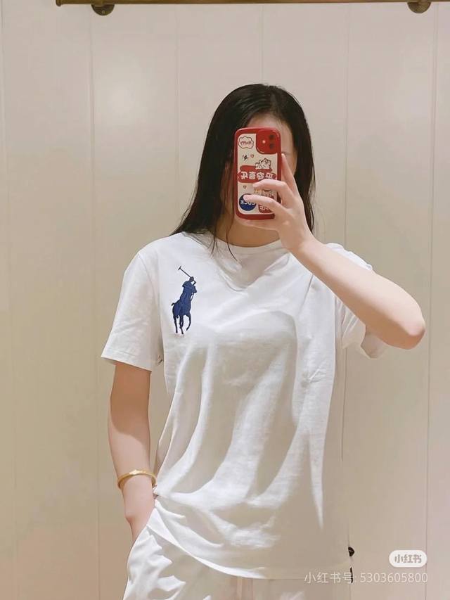 顶级品质 款号 Ds063# 全年不下架 拉夫劳伦Ralph Lauren经典刺绣大马标圆领基础短袖 拉夫劳伦Ralph Lauren经典基础百搭男女情侣同款圆