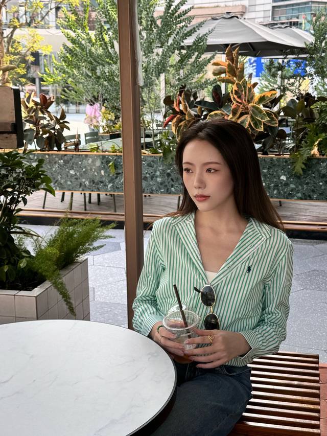 顶级品质 款号 8082# 拉夫劳伦Ralph Lauren经典基础新款老钱风条纹衬衫长袖 拉夫劳伦Ralph Lauren彩色风格老钱风棉府绸条纹休闲衬衫长袖