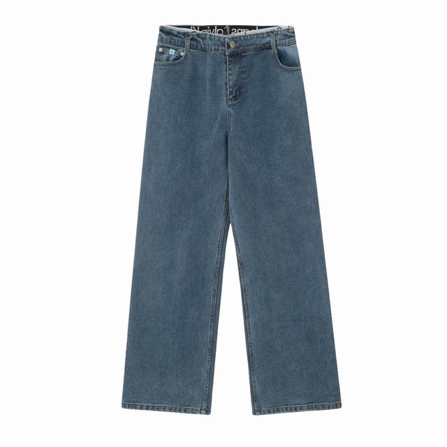 顶级品质 款号 C004# Calvin Klein Ck卡尔文90S-Straight系列双腰松紧直筒低腰牛仔裤 calvin Klein Ck卡尔文女神秋冬