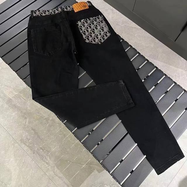 oc-639 dior迪奥 Ss 春秋新款牛仔裤 只做精品 看面料 看做工 看细节 原厂原布原洗水 进口原版水洗弹力面料进口原版水洗弹力水洗面料 弱饱和度的中灰