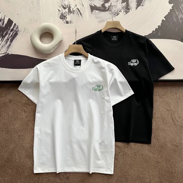 款号 Wkd68 可隆Kolon Sport Ss25 户外休闲透气圆领印花宽松短袖T恤 男女同款 可隆全新男女同款T恤 260G重磅纯棉为基底 印花工艺 环保