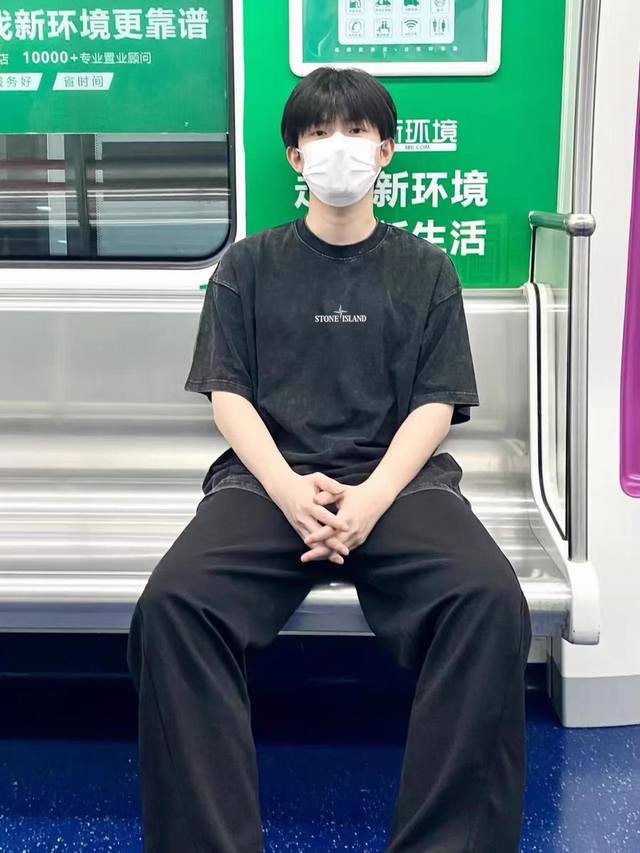 款号 Wkd67 25Ss春夏新款Stone Island石头岛印花情侣圆领短袖T恤 230克高级双紗面料 高版本专用面料 上身有型舒适 手感细腻 重工水洗做旧