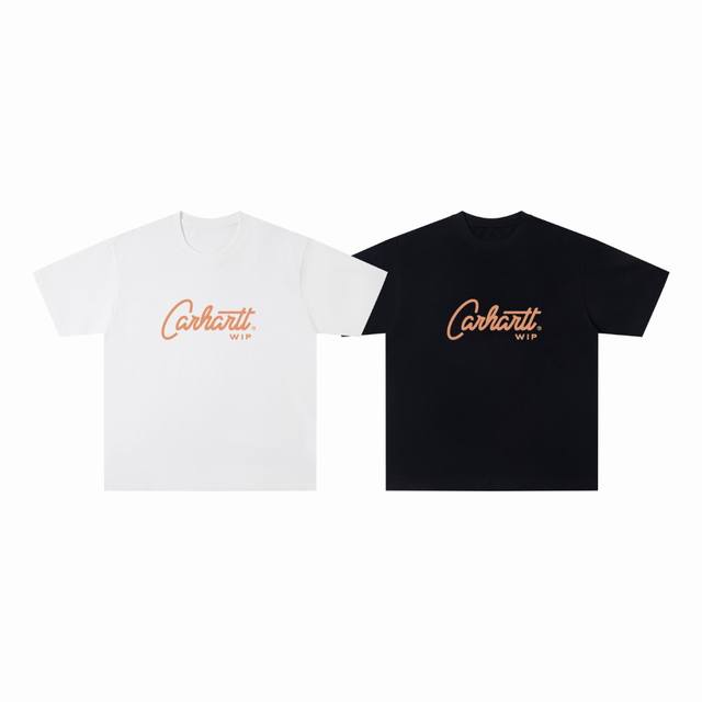 款号 Wkd31 carhartt Wip 卡哈特25Ss日版草写字母限定短袖T恤 男女情侣同款 夏季这种简约的短袖真的很加分 独属于日潮的穿搭风格 胸前的图案