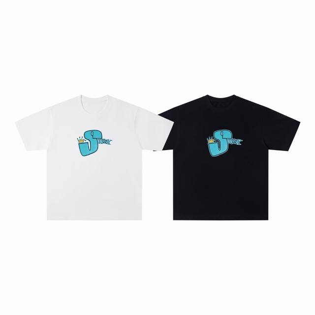 款号 Wkd27 顶尖好货 Stussy 斯图西25Ss美潮大S字母限定基础宽松休闲短袖T恤 男女情侣同款 炎热的夏天一件简约百搭的短袖实在太重要啦 胸前的蓝色