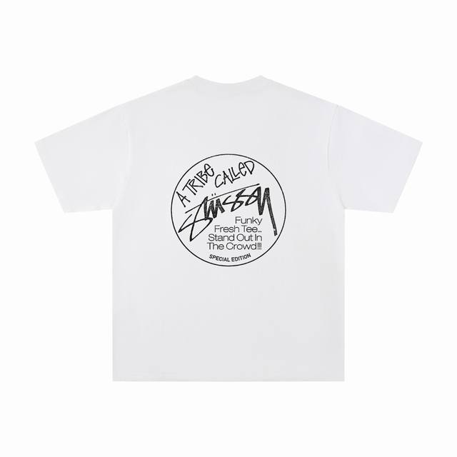款号:Wkd22 顶尖高货Stussy 斯图西25Ss新款基础印花宽松短袖T恤 男女情侣同款 爆火热卖单品 夏天上身怎么穿都无敌百搭 衣柜里必不可缺的一件T恤