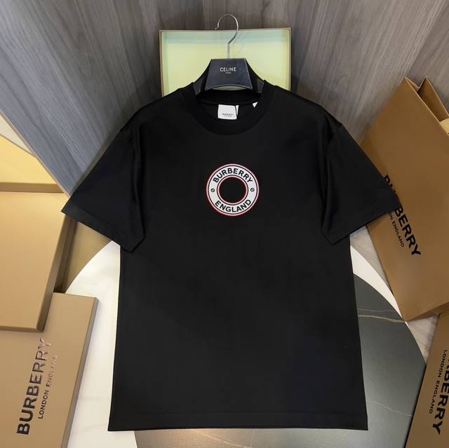 Bur 徽标圆形刺绣棉质短袖T恤 bur王牌渠道 秒杀市面上一切版本 只能说根本就不是一个级别的存在 不管是材质还是细节及工艺制作方面 不惧任何挑战 只为给大家