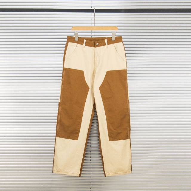 carhartt Wip 卡哈特工装双膝裤伐木裤Cleanfit工装宽松直筒长裤B01Vibe风 重磅面料手感厚实大货面料采用12盎司重磅纯棉帆布面料裤腿内侧工