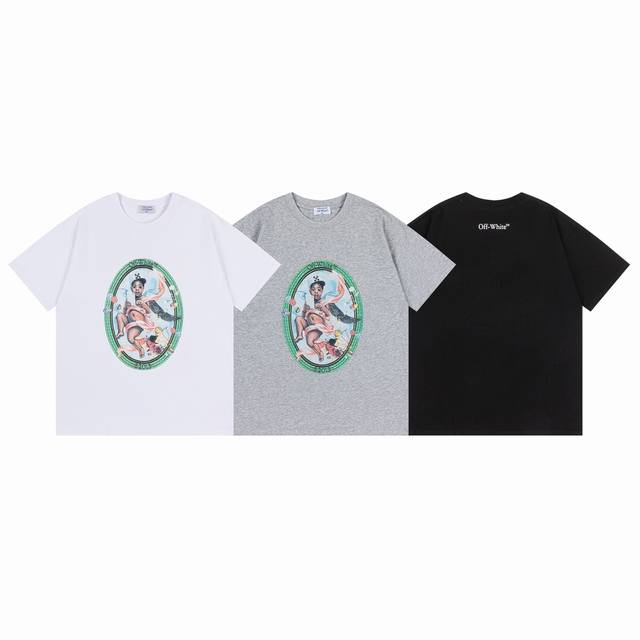 9013# Off White新款宽松版短袖T恤 尺码 S M L Xl 颜色 白色 黑色 灰色