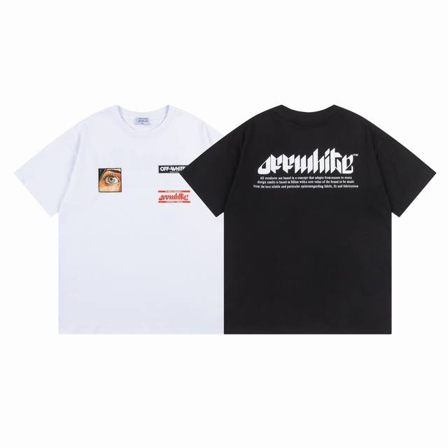 9010# Off White新款宽松版短袖T恤 尺码 S M L Xl 颜色 黑色 白色