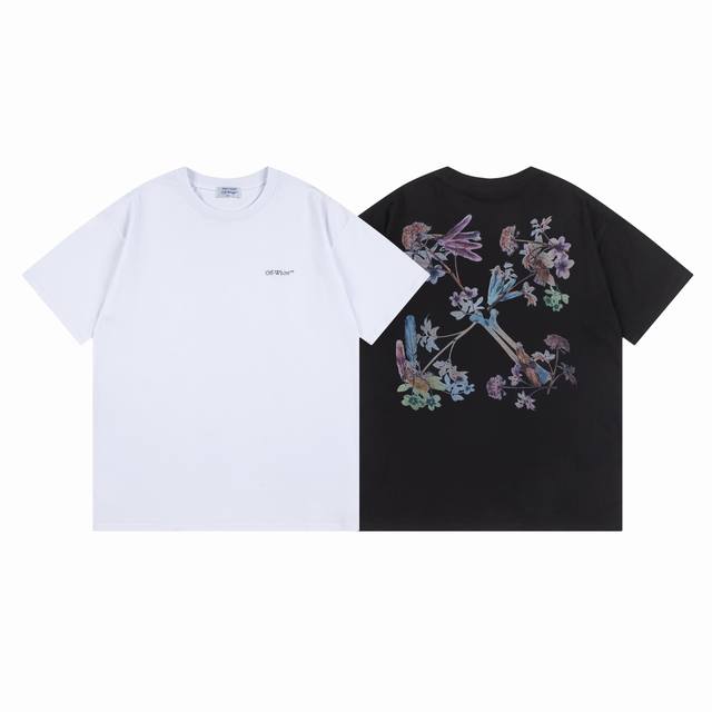9009# Off White新款宽松版短袖T恤 尺码 S M L Xl 颜色 黑色 白色