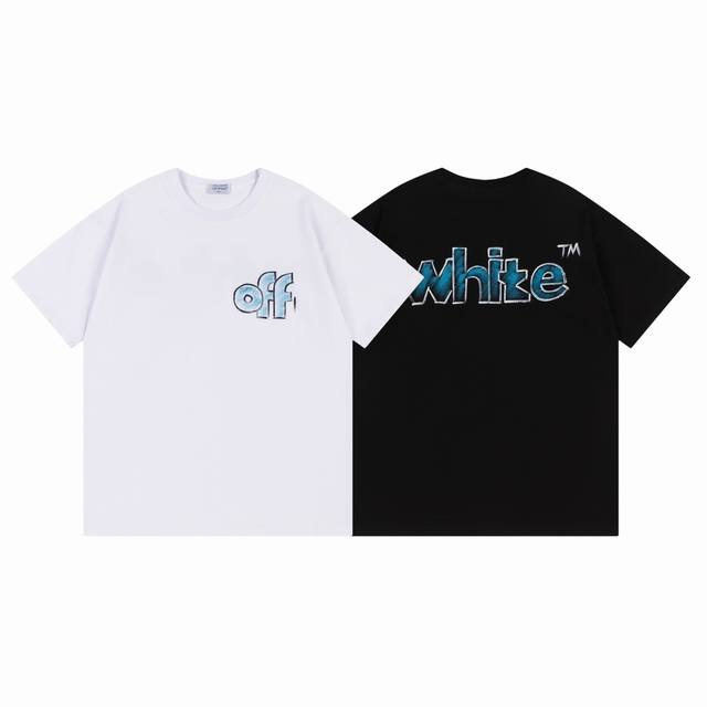 9052# Off White新款宽松版短袖T恤 尺码 S M L Xl 颜色 黑色 白色