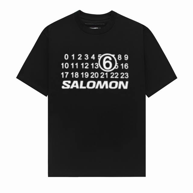 品牌 Mm6 Salomon萨洛蒙 面料 100%棉 码数: 46. 48. 50 52. 颜色 黑色 白色 工艺 印花
