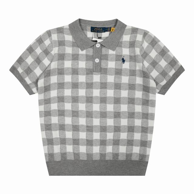 顶级品质 款号 Ds225# 全年不下架 拉夫劳伦Ralph Lauren格子提花基础小马刺绣Logo针织polo短袖 拉夫劳伦Ralph Lauren四季百搭