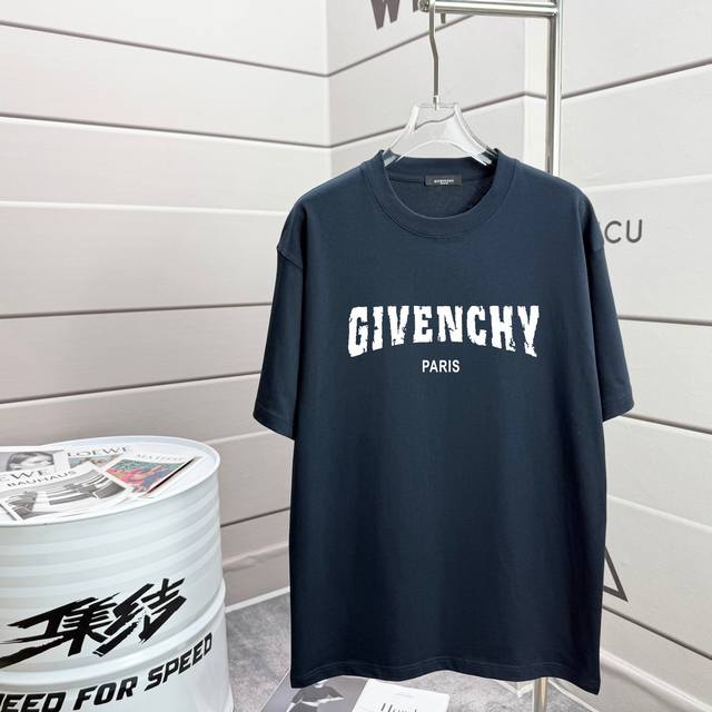 Givenchy Gvc纪梵希2025Ss春夏新款短袖T恤 -定制280G全棉双纱面料 布面干净 布纹清晰 手感非常细腻扎实 更加力挺 -整衣立体定位剪裁 上身