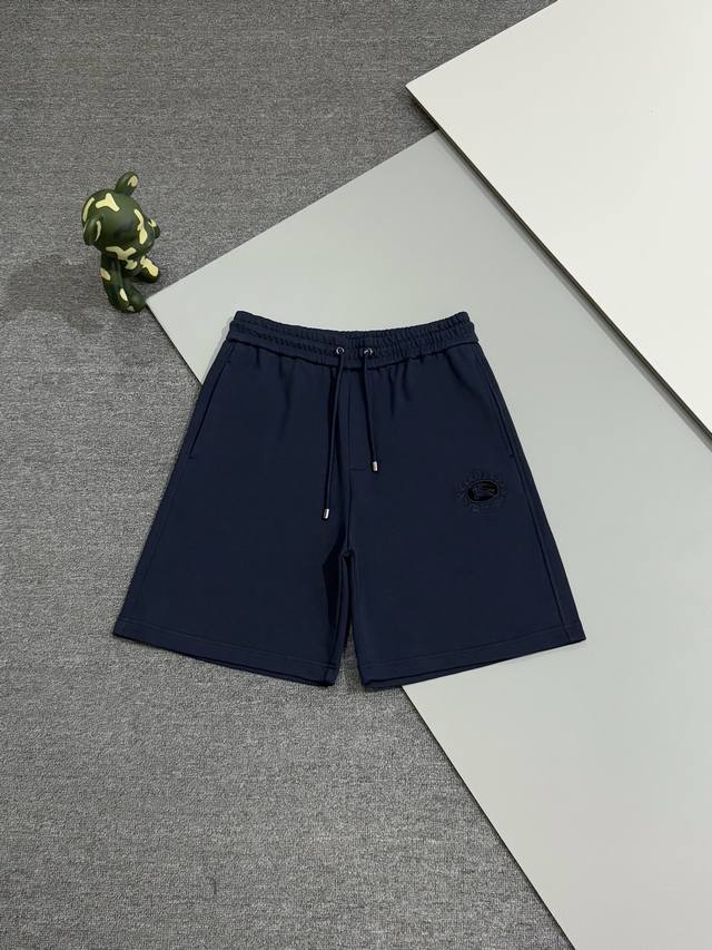 高品质] Burberry巴宝莉 品牌麦穗战马字母Logo刺绣工艺标识战马短裤休闲五分裤 实打实重磅400克毛圈面料 不缩水不变形质感拉满 采用进口机器万针立体
