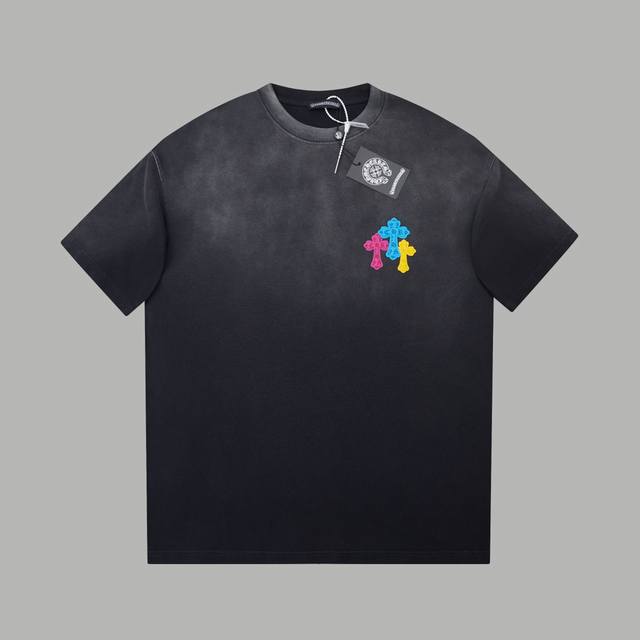 ch*Ome Hearte 25Ss早春新款 立体海绵厚版克罗心Logo短袖 轻奢主义 男女日常通勤穿搭必备单品 正确版本 欢迎对比 详细特征 320克100%