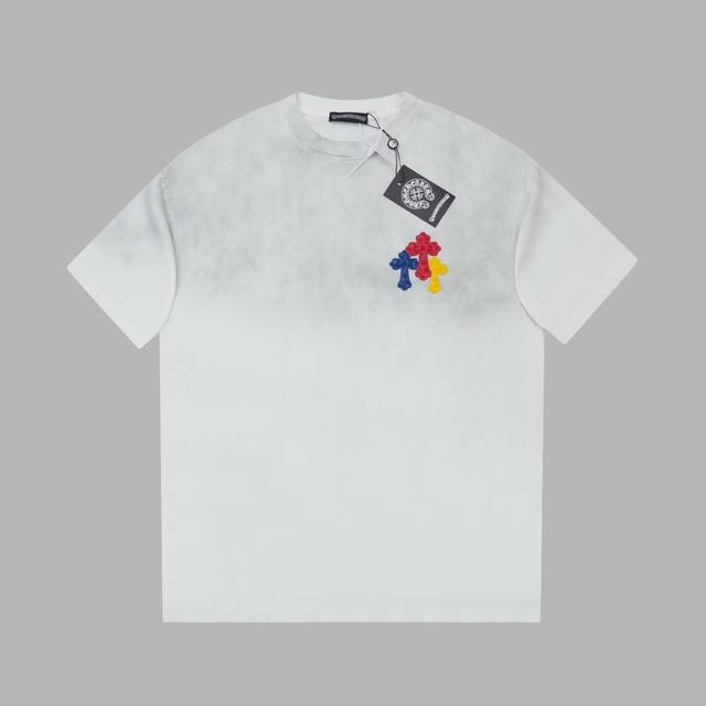 ch*Ome Hearte 25Ss早春新款 立体海绵厚版克罗心Logo短袖 轻奢主义 男女日常通勤穿搭必备单品 正确版本 欢迎对比 详细特征 320克100%