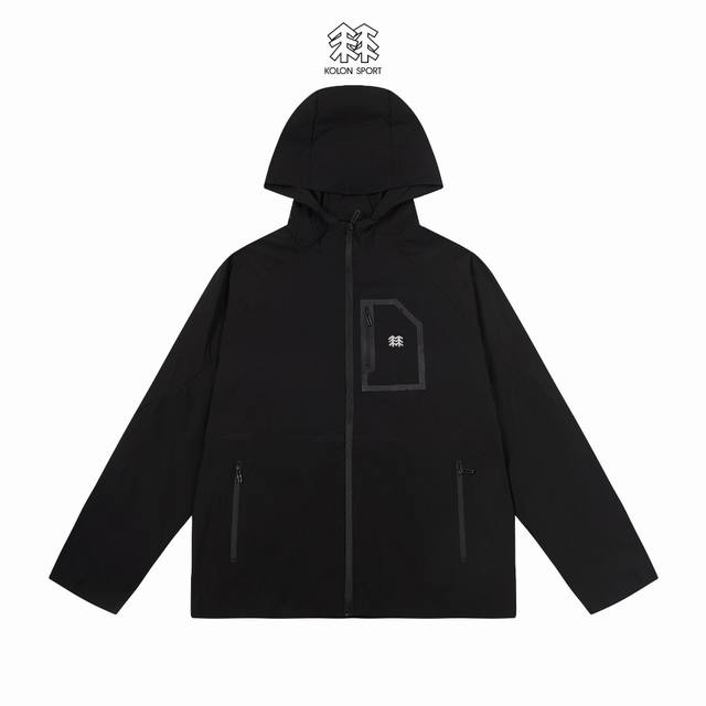Kolon Sport 可隆户外运动休闲防晒衣皮肤衣 男女同款 春夏就得备这样的防晒速干外套 无论是外出开车 骑行 垂钓还是跑步都必备 客供定制四面弹的面料 透