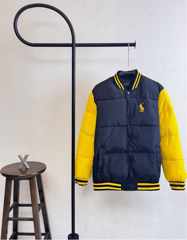 款号Xb0181 ralphlauren 拉夫劳伦拼接袖子排扣羽绒棉服 两色 男女同款 官网细节一致 全套包装 三标齐全 防潮纸 区别市场通货 随意对比 外层超