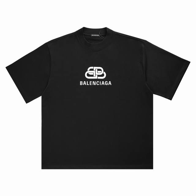 balenciag* 巴黎世家 经典锁扣双B印花短袖 廓形裁剪 码数Xs-L