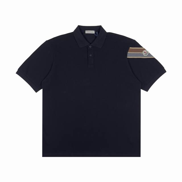 moncler 袖子拼色织带翻领polo 3色 码数Xs-L