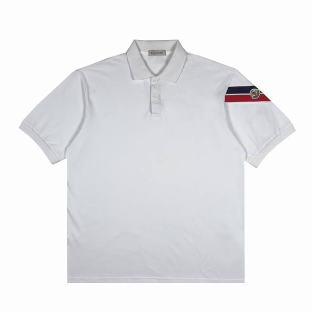 moncler 袖子拼色织带翻领polo 3色 码数Xs-L