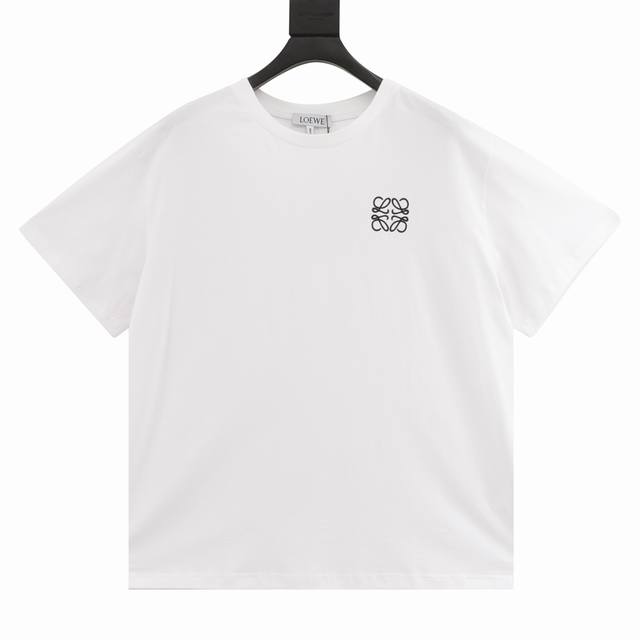 款号Y711 loewe 罗意威 胸口刺绣短袖T恤 原版操作 定织定染32支260G棉面料 进口机绣立体绣工艺 独立定制辅料配件 size Xs-L