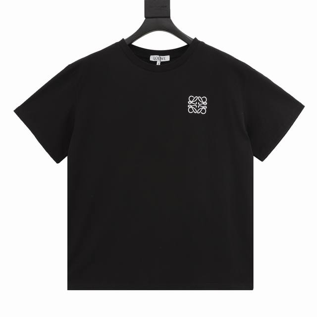 款号Y711 loewe 罗意威 胸口刺绣短袖T恤 原版操作 定织定染32支260G棉面料 进口机绣立体绣工艺 独立定制辅料配件 size Xs-L