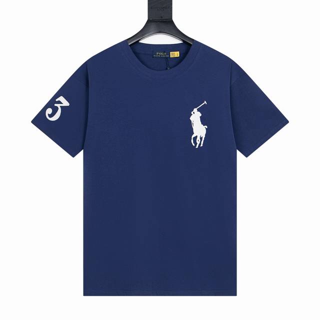 款号Y7 polo Ralph Lauren 拉夫劳伦 基础大马刺绣Logo Big pony polo衫 T恤短袖 黑色 藏青 灰色 白色 原版面料100%纯