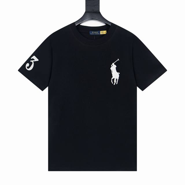 款号Y7 polo Ralph Lauren 拉夫劳伦 基础大马刺绣Logo Big pony polo衫 T恤短袖 黑色 藏青 灰色 白色 原版面料100%纯