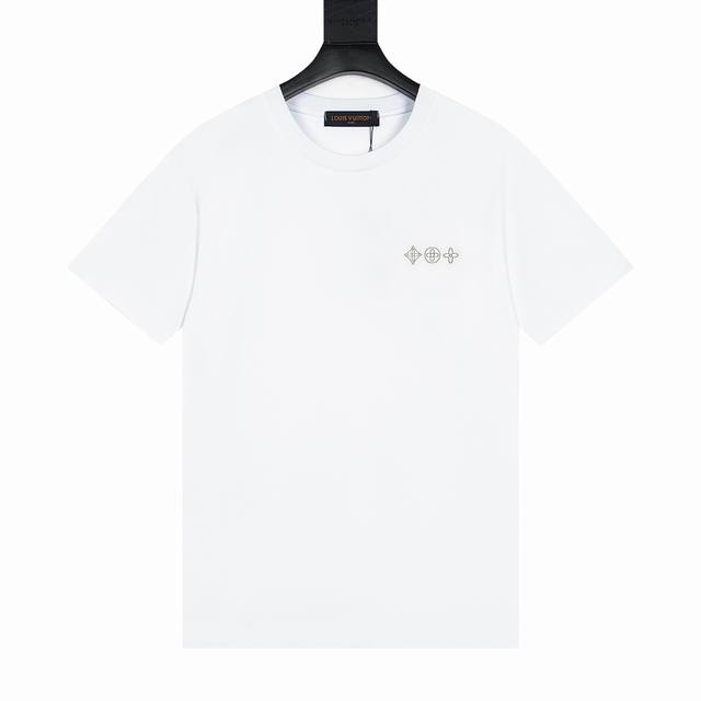 款号Y821 louis Vuitton 路易威登2025新品云朵喷墨大Logo T恤 购入原版开发 整衣重工高端印花不起皱 区别于市面通货垃圾版本 面料采用2