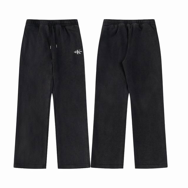 款M722 福利价 calvin Klein Jeans重工毛圈水洗直筒裤 男女同款 size S M L Xl