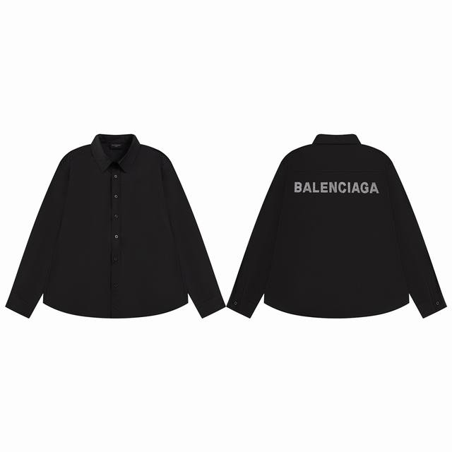 款M676 巴黎衬衫 balenciag* 巴黎世家烫钻衬衫 立体感 半成品手工定位拼接衣服版型更还原 os宽松版型 对身材没有限制 百搭款式 各种身材都可以完
