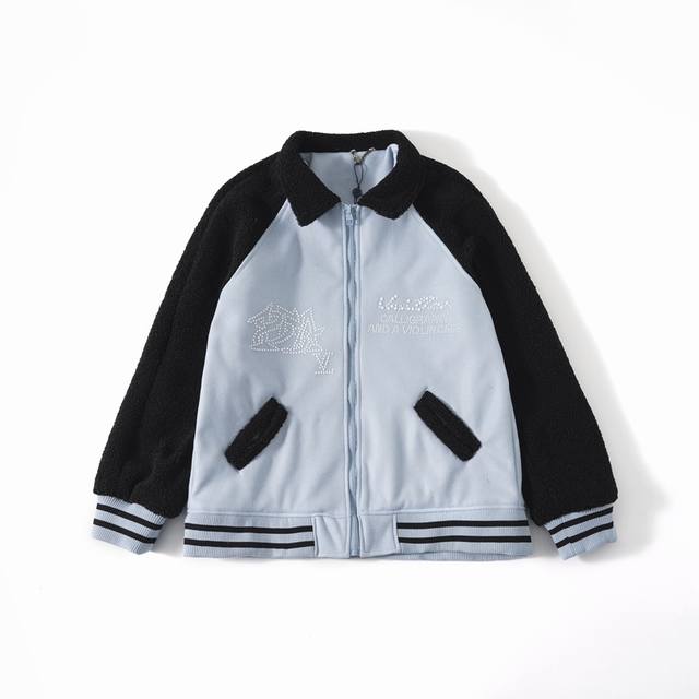 款M33 路易威登棒球服 顶级版本 Louis Vuitton 路易威登24春夏巴黎走秀王嘉尔同款珍珠烫钻毛呢拼接棒球服外套 全网独家 王炸棒球服 明年1月正式