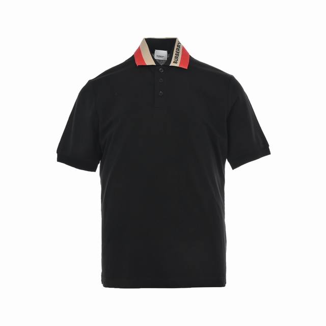 burberry 巴宝莉 21Ss 领口提花字母polo短袖 选用棉质珠地网眼布打造 定制材质260G长绒棉 衣领为双系统提花定织扁机制成 有弹性 不变形 衣服
