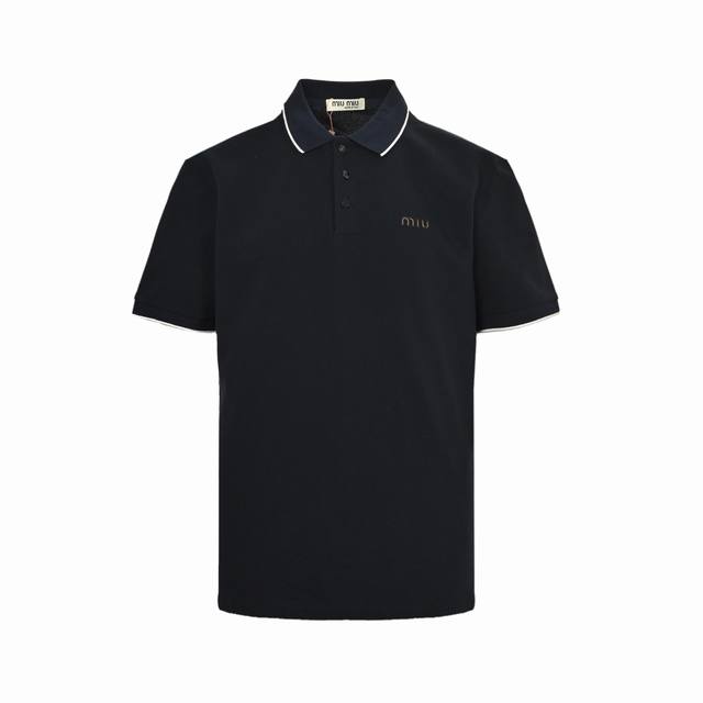 miu Miu 缪缪 25Ss 胸口压胶字母polo短袖 客供精仿棉打造珠地材质面料 质感柔软细腻爽滑 舒适透气凉爽 且久穿久洗不褪色不变形 进口田岛机刺绣 胸