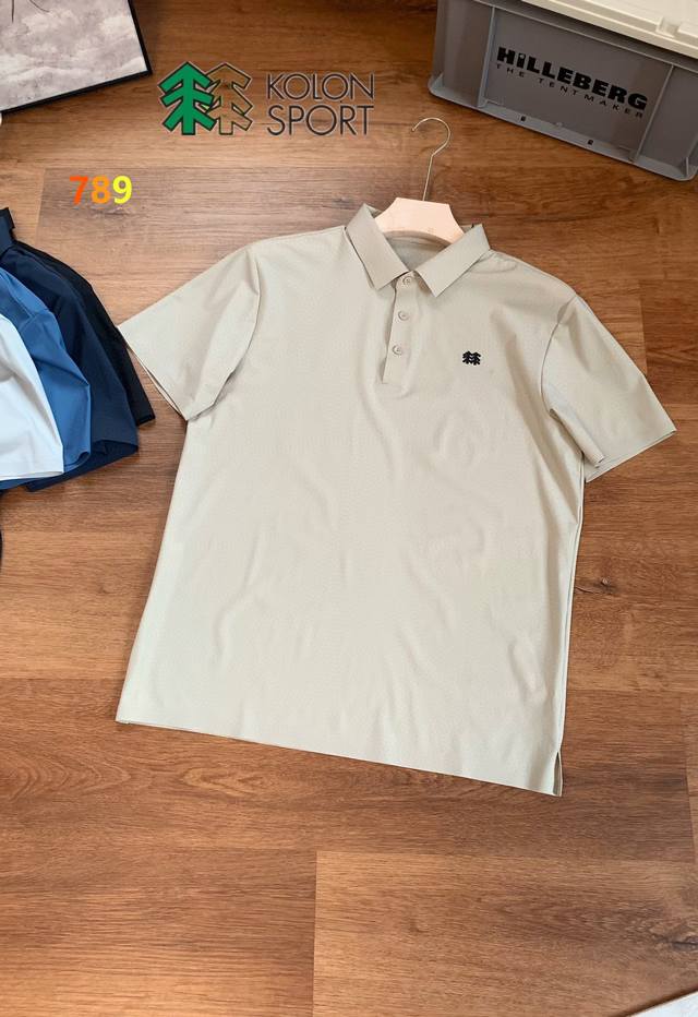 kolon Sport可隆专柜男士无痕压胶速干科技休闲运动polo短袖衫 锦氨材质的混纺柔软与丝滑兼顾 冰凉凉爽速干透气 更不失悬垂性和柔顺度 具有纯棉的细腻纹